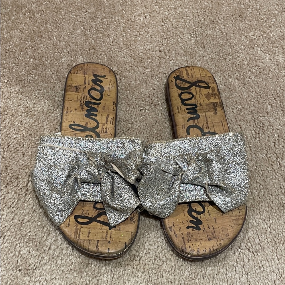 Sam Edelman Glitter Bow Sandals